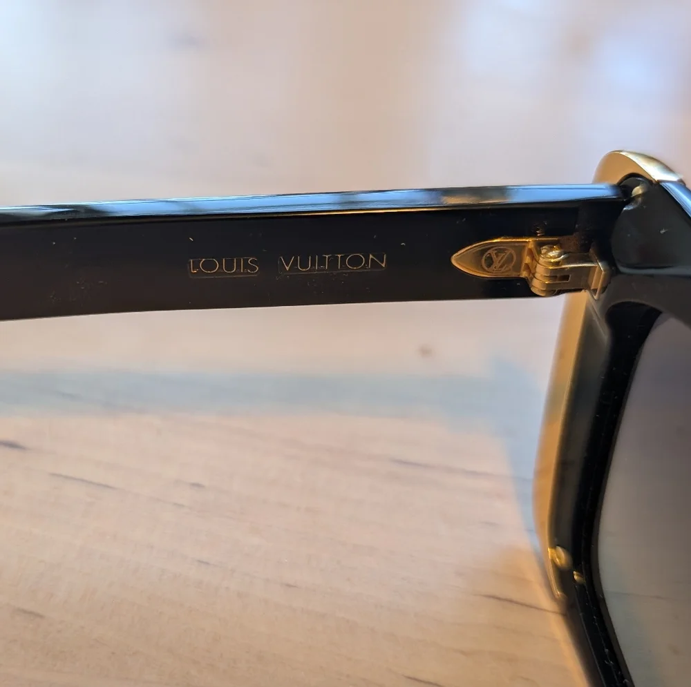 Louis Vuitton Black and Gold Sunglasses - Picture 4 of 7